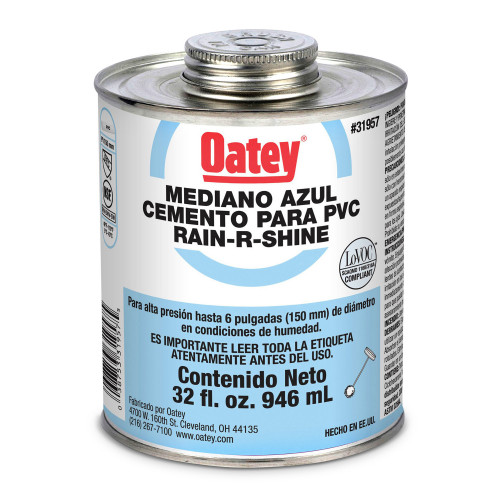 Venta de PEGAMENTO PARA PVC AZUL 1/4GL 32OZ 946ML OATEY