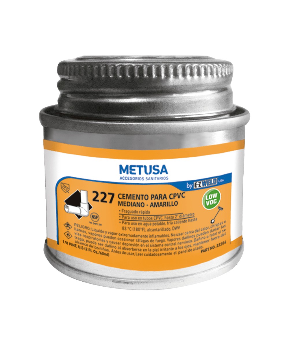 Venta de PEGAMENTO CPVC 1/64GL 2OZ 59ML METUSA