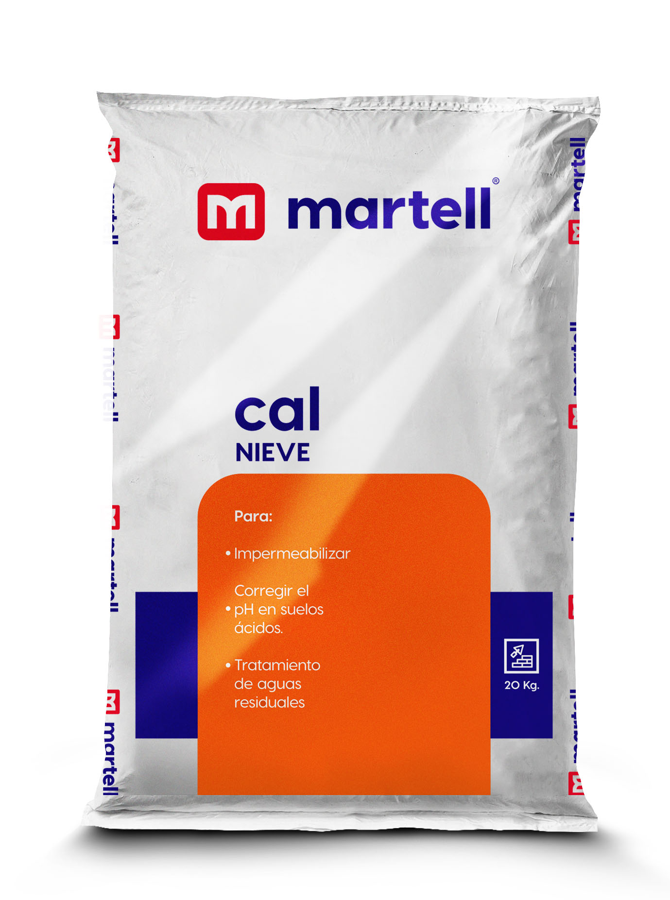 Venta de CAL NIEVE DESINFECTANTE BOLSA 20KG CAL HIDRATADA MARTELL