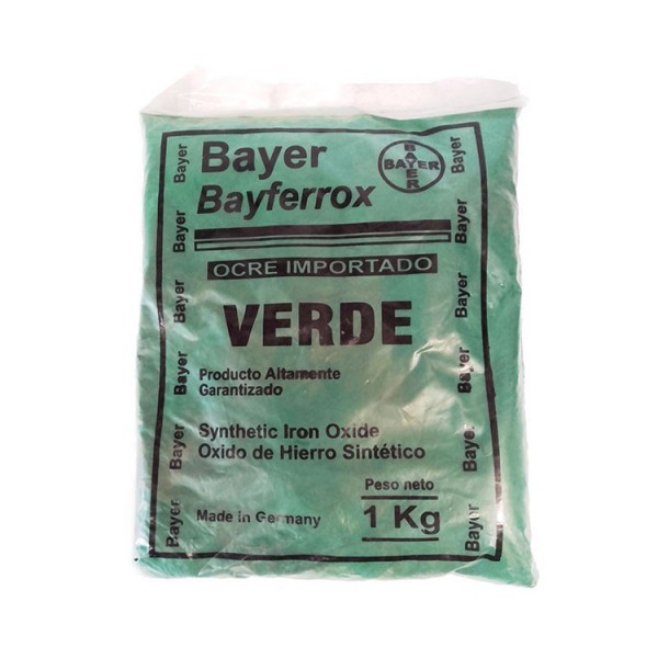 Venta de OCRE VERDE 1KG OXIDO DE HIERRO