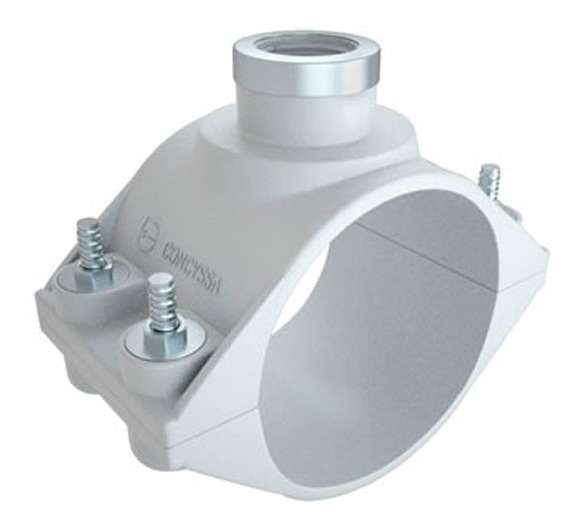 ABRAZADERA TERMOPLASTICA 2 CUERPOS 90MM X 3/4" CONCYSSA