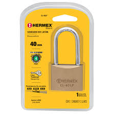 Venta de CANDADO 40MM ARCO LARGO BLISTER HERMEX