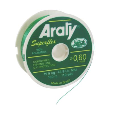 Venta de HILO NYLON CORDEL DE PESCAR 0.6MM 100M ARATY