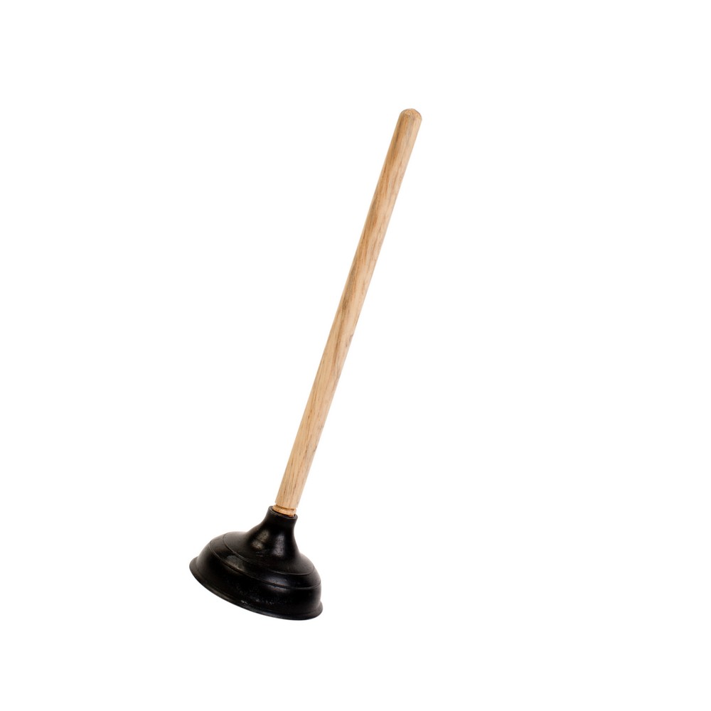 Venta de DESATORADOR INODORO BAÑO JEBE MANGO MADERA