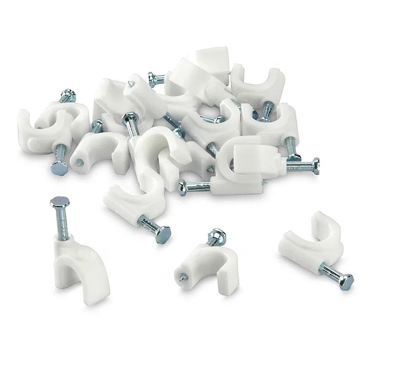 GRAPAS CURVAS PARA CABLE 8MM X 100 UND.