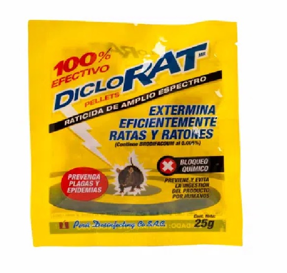Venta de RATICIDA 25G DICLORAT