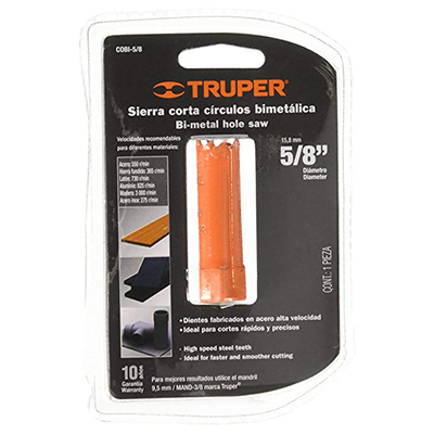 Venta de SIERRA COPA BIMETALICA 5/8 TRUPER